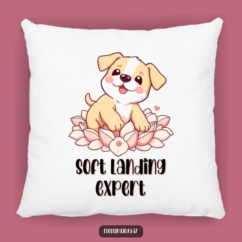 Funny Puppy Petal Pillow: Cozy Comfort with Cute Clumsiness, Sweet Funny Gift