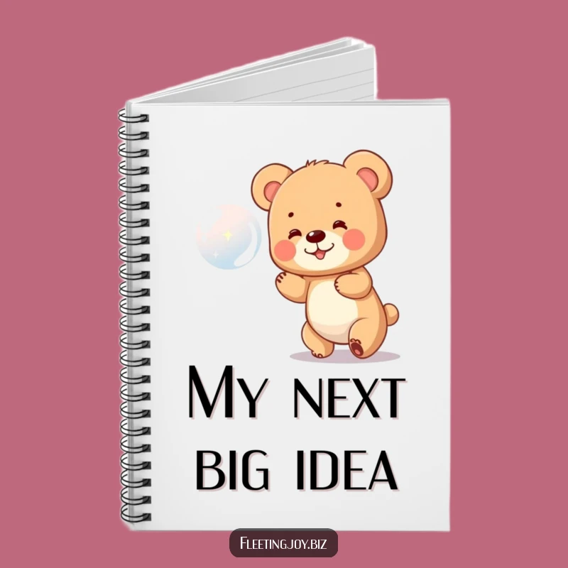 Funny Bear Cub Bubble Notebook: Jot Down Fun Ideas, Perfect Funny Gift for Writers