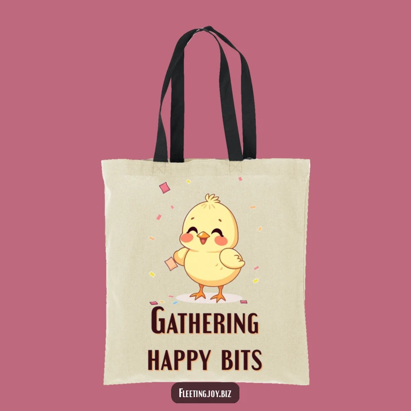 Funny Chick Confetti Tote Bag: Carry the Party, Perfect Funny Gift for Shoppers